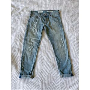 Pilcro and the Letterpress Hyphen distresses jeans